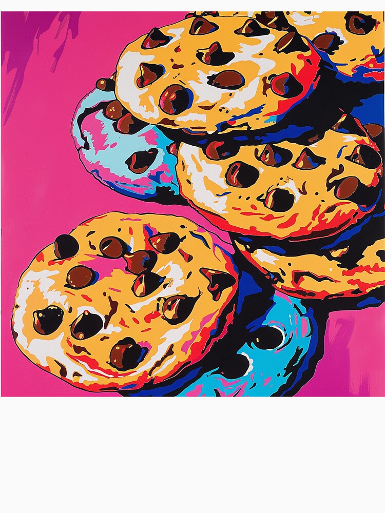 Chocolate Chip Cookies Pop Art 2 by AstroRisq