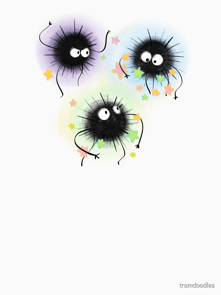 Soot Sprites Collecting Stars by tramdoodles