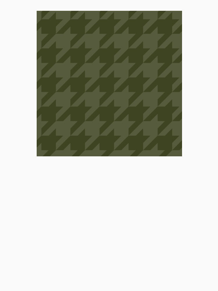 Forest Moss Houndstooth by curtjankadesign