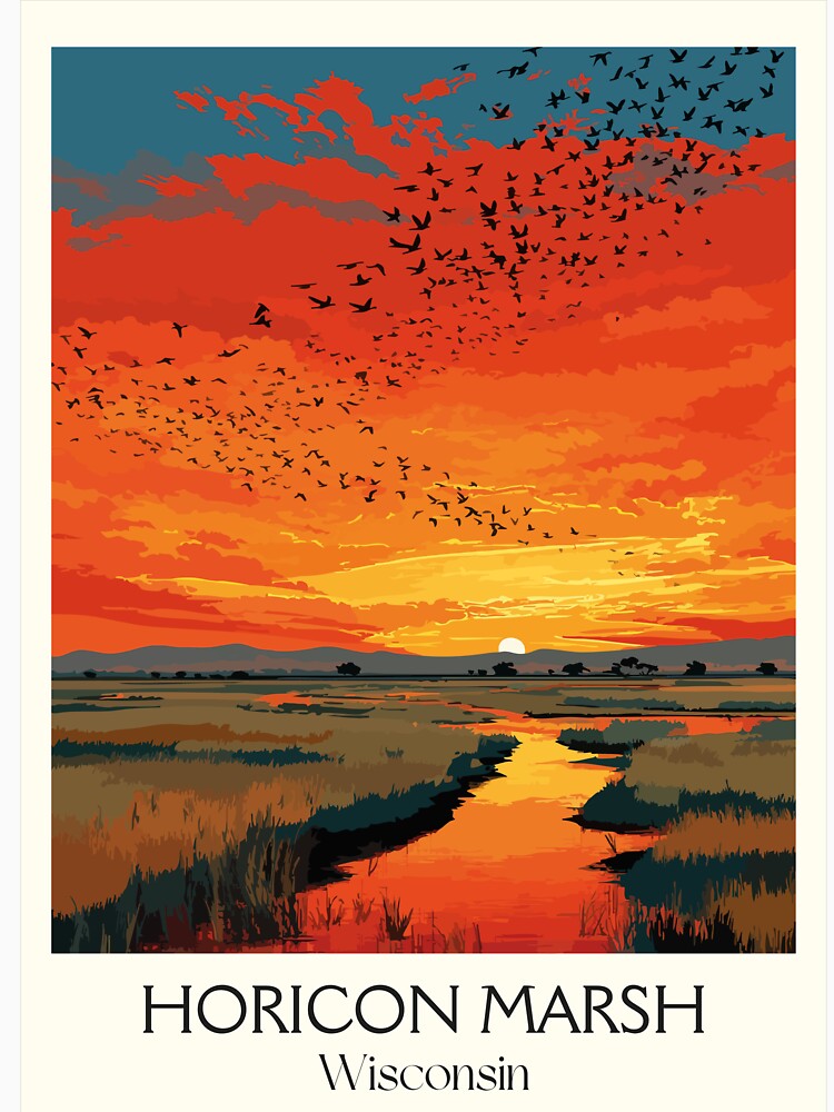 Horicon Marsh Wisconsin Wildlife Refuge Art Print by TuncGK