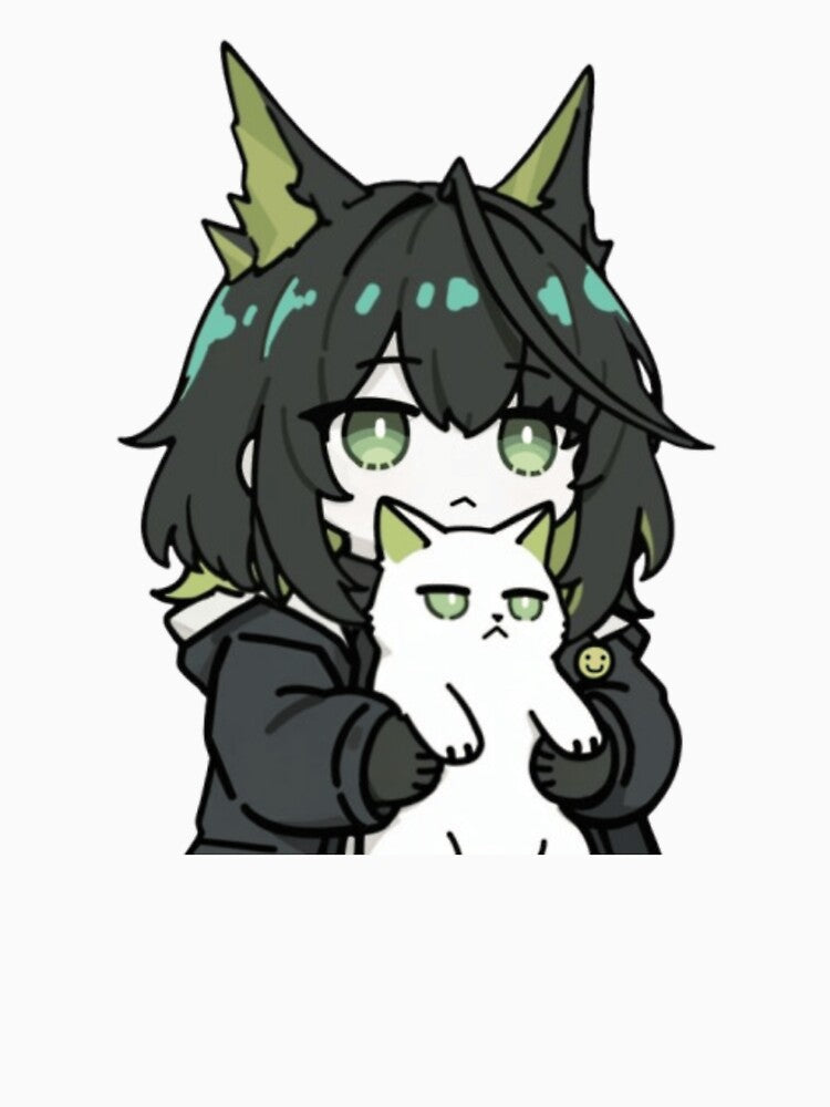 Arknights Mon3tr Holding Cat by KomiArts