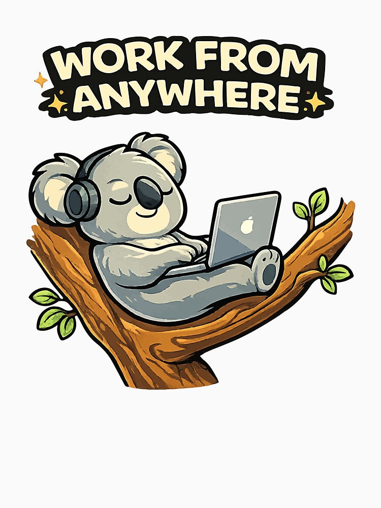 Work From Anywhere Funny Remote Work Designer by trendink77