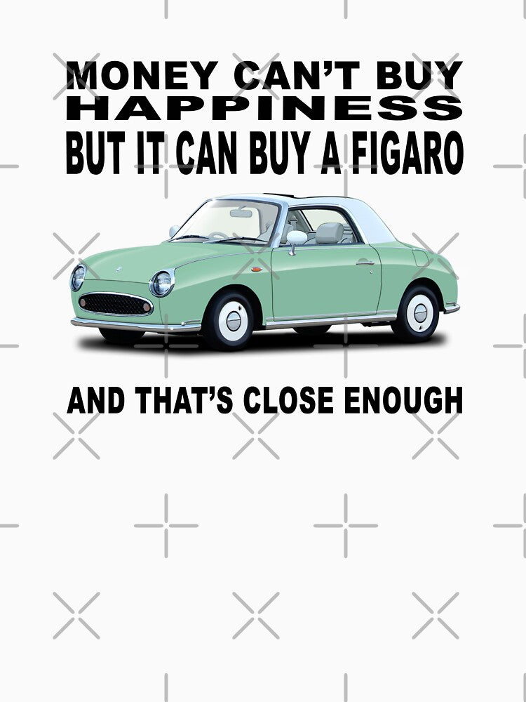 Nissan Figaro Green Classic Car Art Illustration by Hamilton illustrations