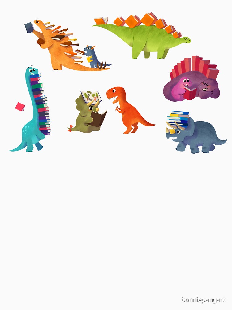 BOOK DINOSAURS by bonniepangart
