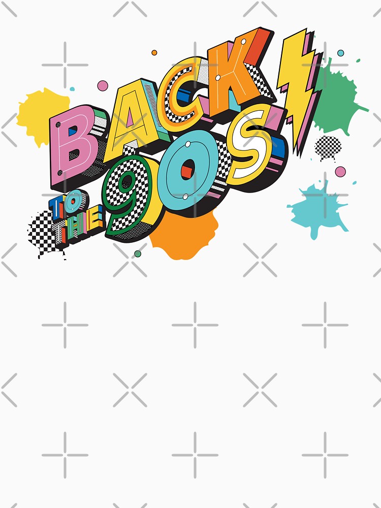 Back to the 90s theme colorful 90s era by JayDesignLabs
