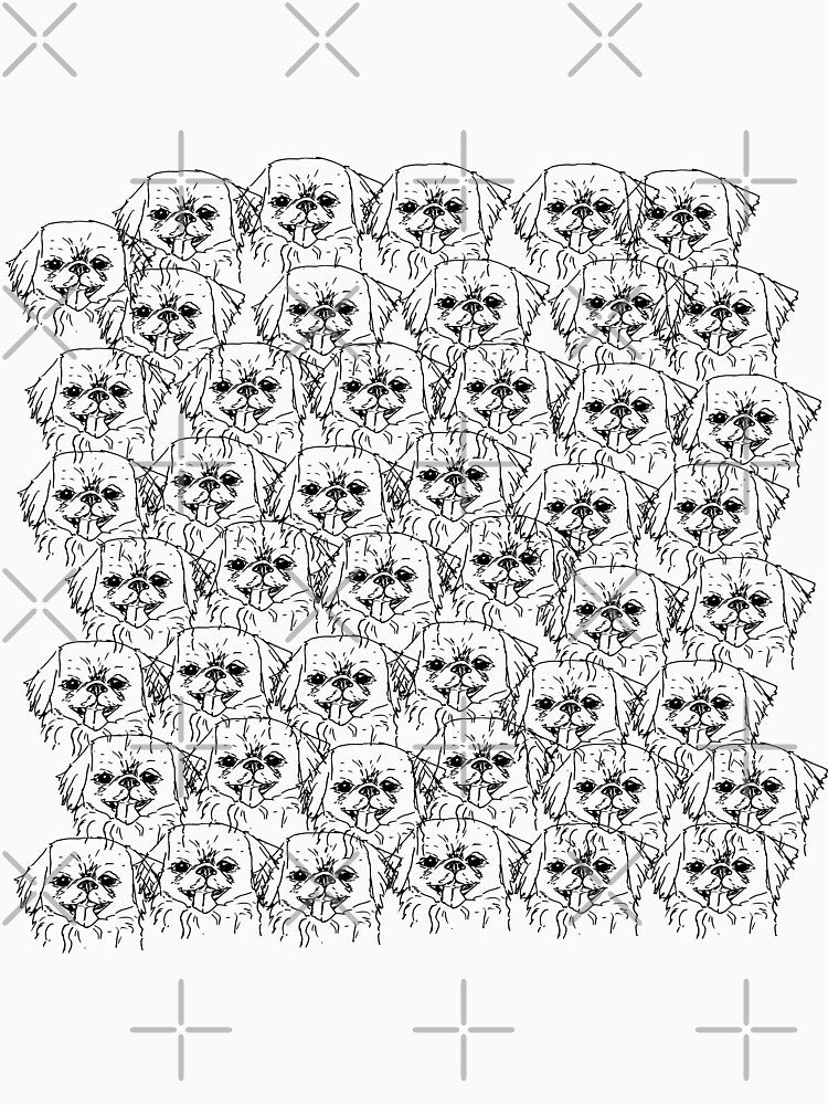 pekingese dog pattern by NinaBetterNot