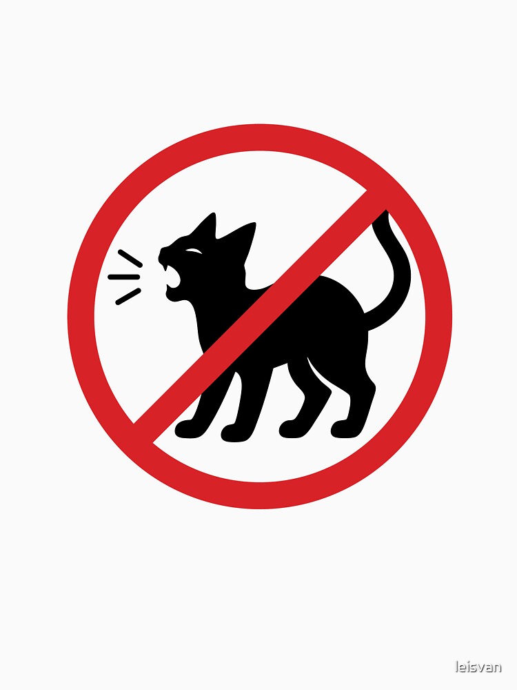 Cat Meow banned sign by leisvan