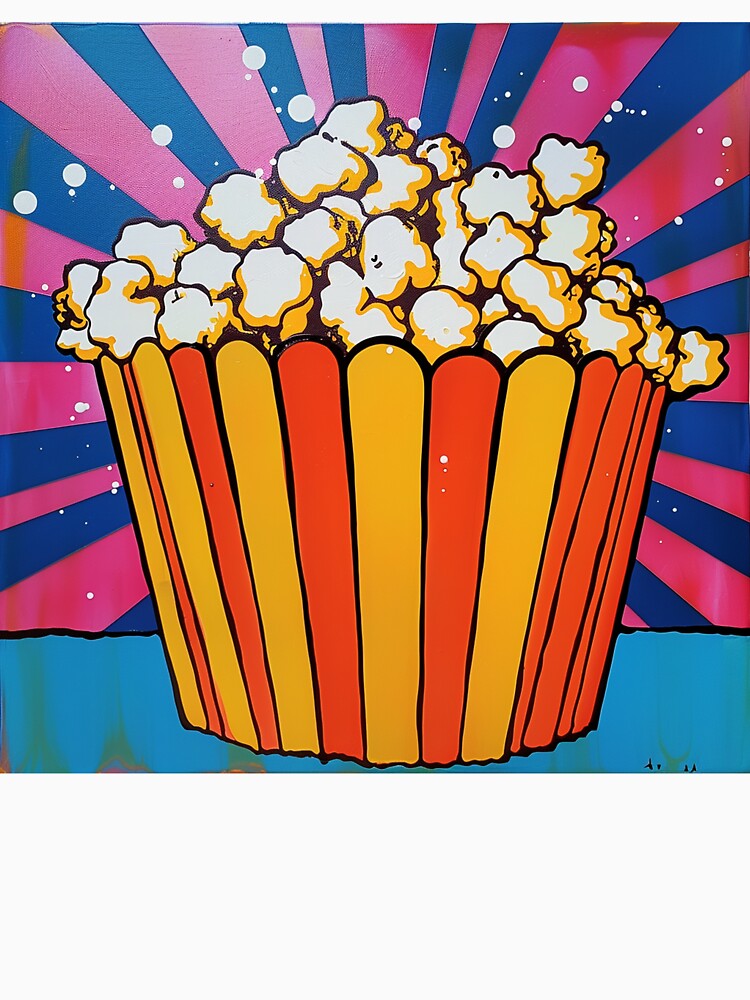 Movie Popcorn Pop Art 1 by AstroRisq