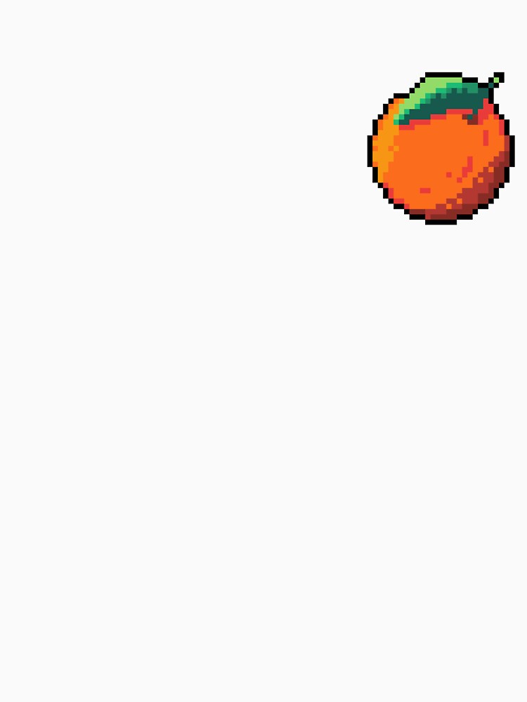 Pixel Grapefruit - pixel food art by LittleFoodShop