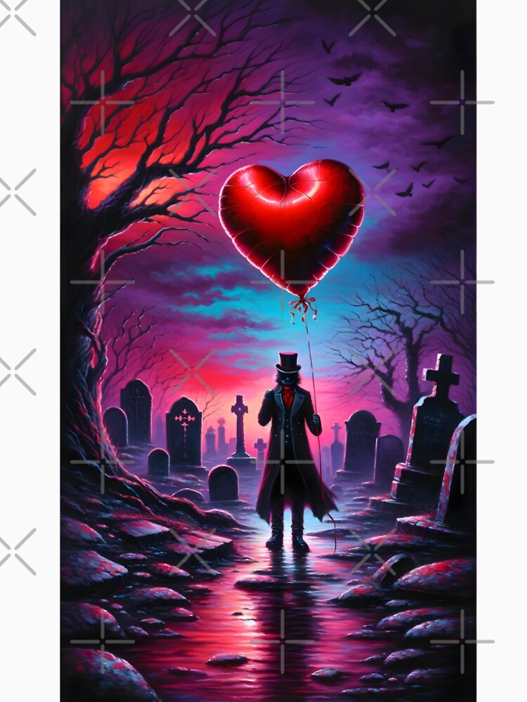 Gothic Valentine's Day balloon by Truck Stop One