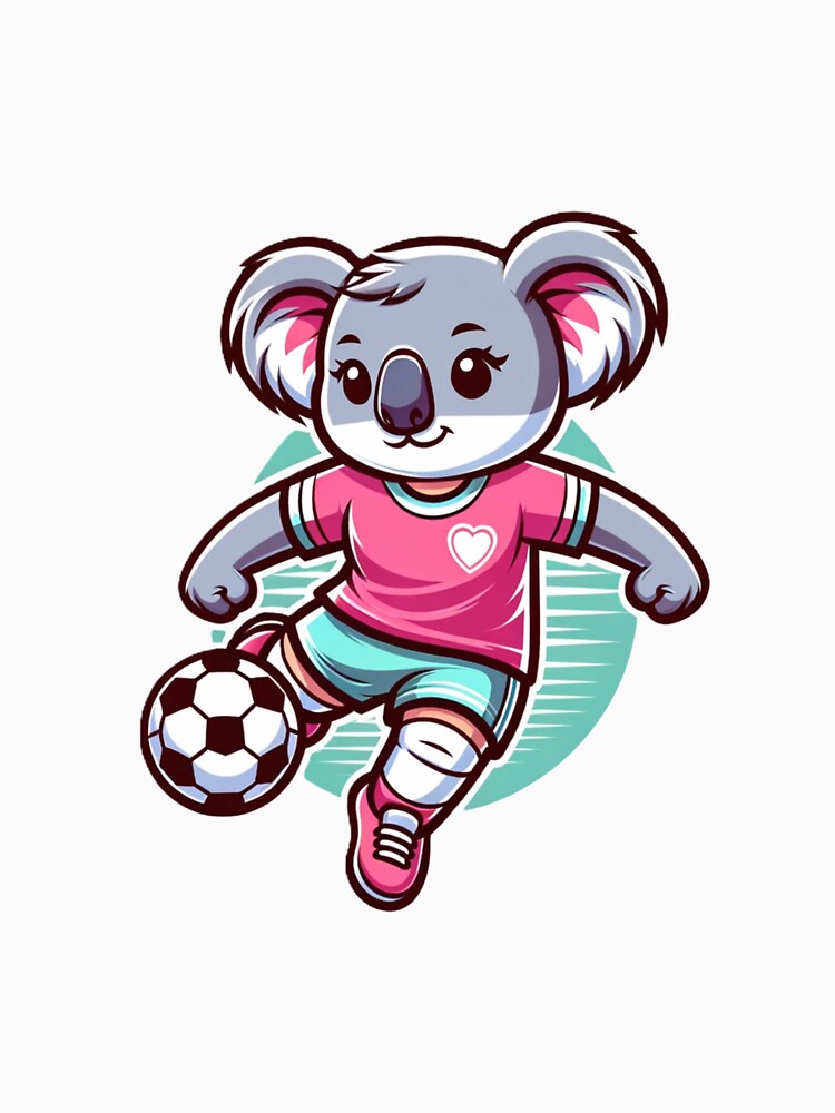 Girl Koala Playing Soccer Animal and Sports Lovers by KCFriends