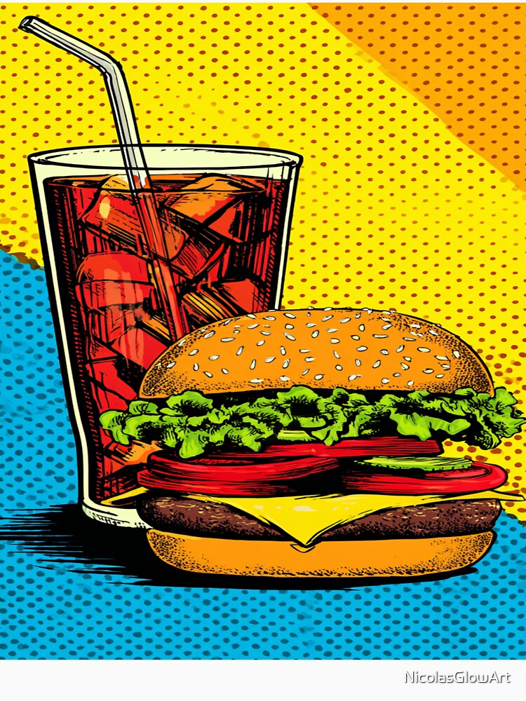 Pop Art Fast Food by NicolasGlowArt