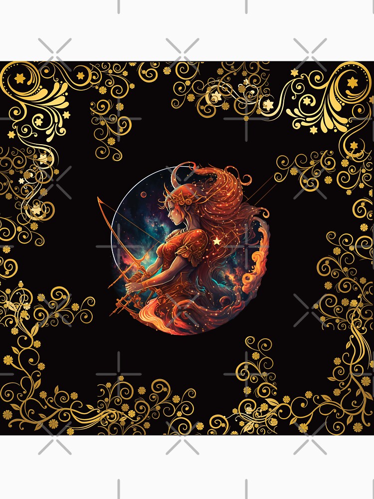 SAGITTARIUS ZODIAC SIGN ON BLACK by ORIGENcreate