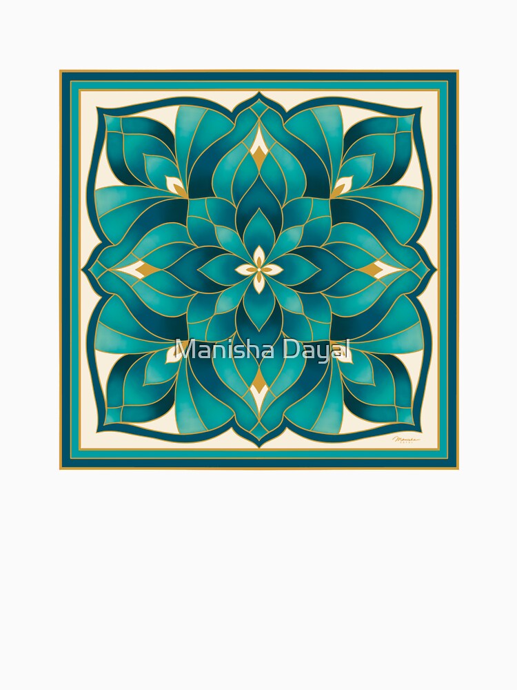 In Bloom - Teal by Manisha Dayal