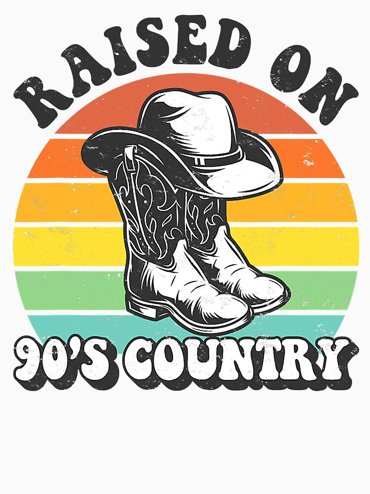 Raised On 90's Country Music Southern Western by nwaja-art