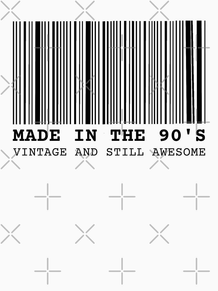 Barcode Made in the 90's Vintage and Still Awesome by shopfindingbeni