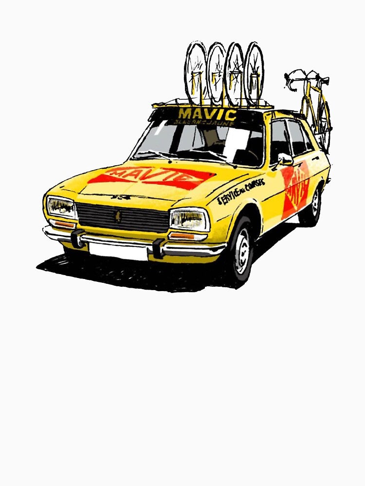 Vintage Mavic Tour de France Car Design | Retro Cycling T-Shirt & Merch by collectees1