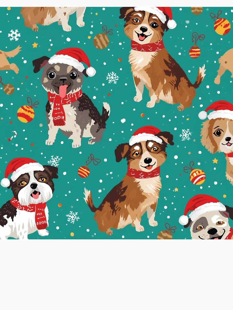 Christmas pattern puppies by JosueShop101