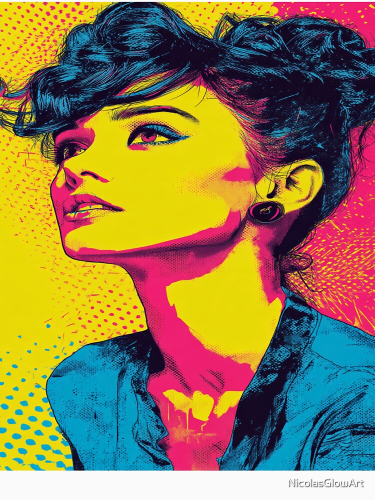 Pop Art Woman, Wall Art by NicolasGlowArt