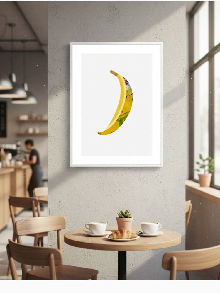 Banana Typography Art by Patrycjabeauty