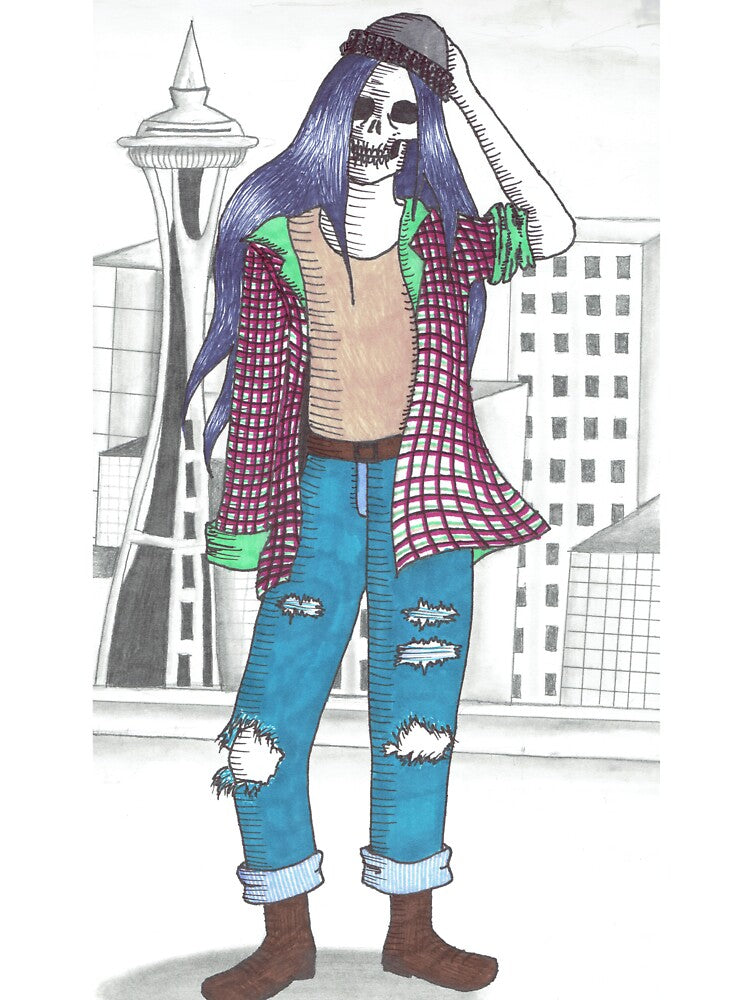 Grunge Skeleton by LaylaDesigns