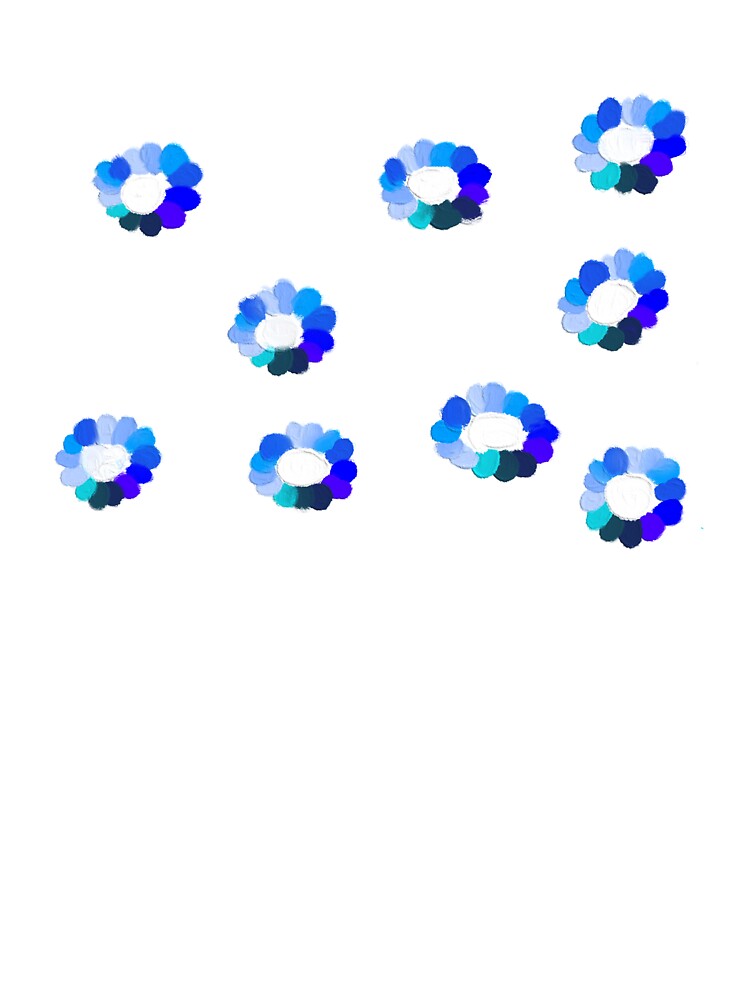Blue flowers by Ivyjeandesigns