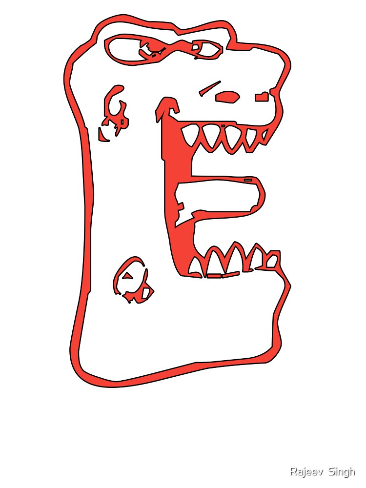 Scary Initial Monogram E by Rajeev  Singh