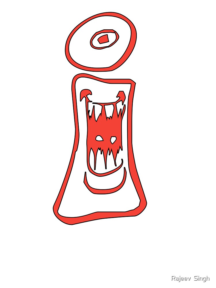 Scary Initial Monogram I by Rajeev  Singh