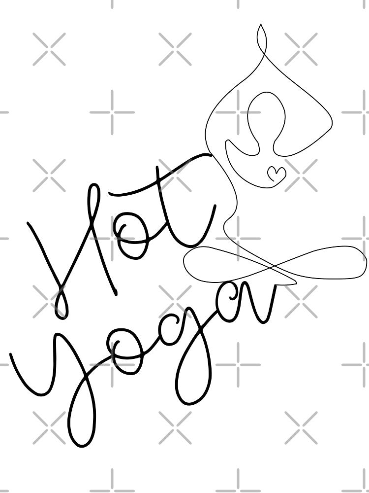 Hot yoga flowy one line by Hot Yoga Life