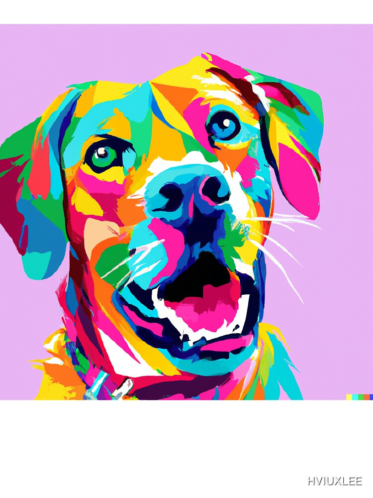 Dog In Pop Art by HVIUXLEE