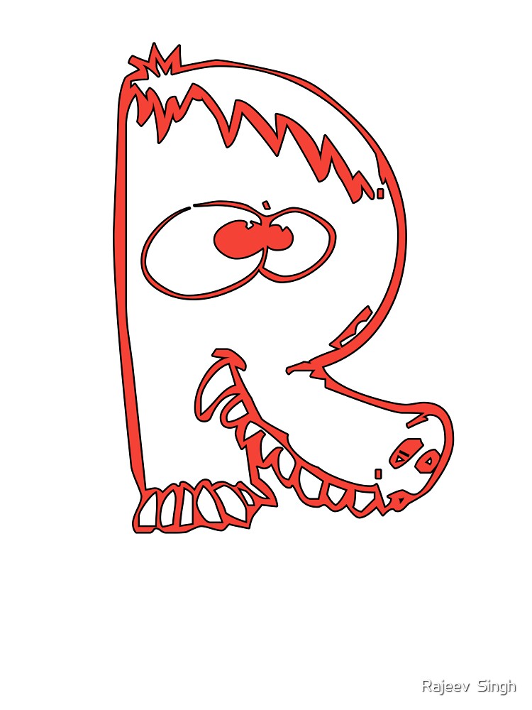 Scary Initial Monogram R by Rajeev  Singh