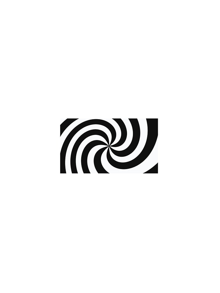 Hypnotic Black and White Spiral by FunnyStyleLine