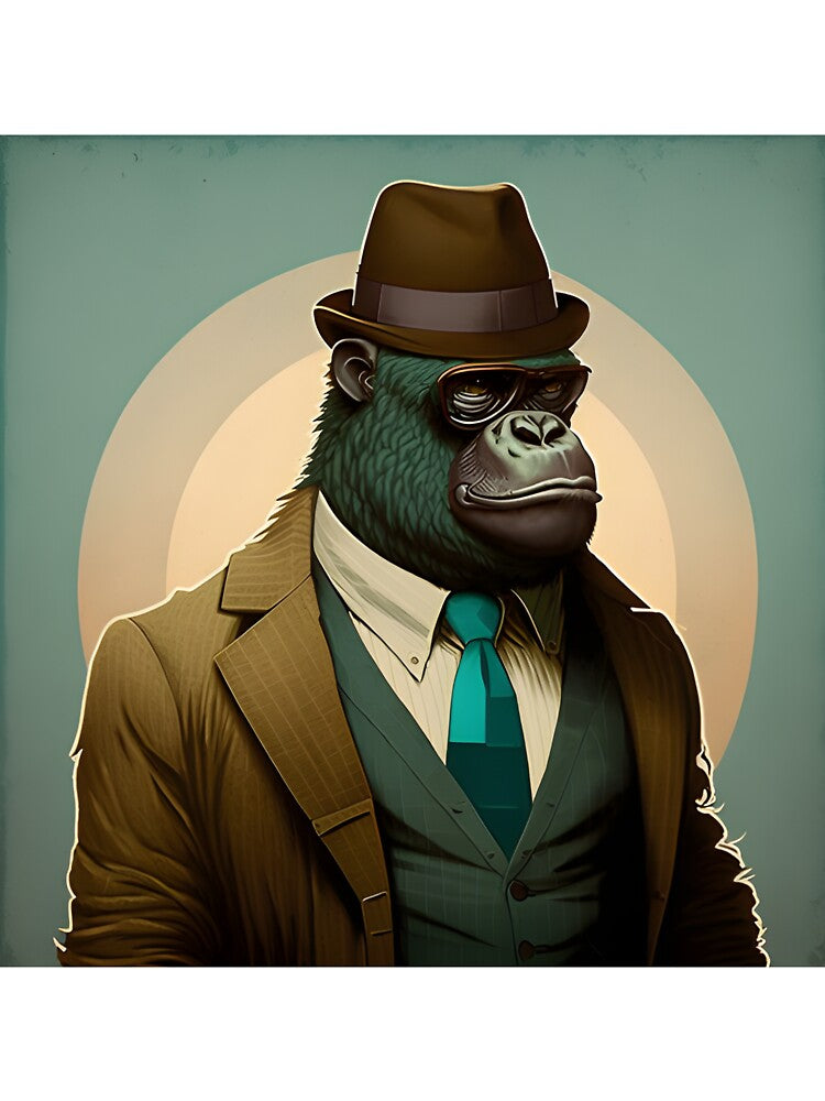 Stylish Gorilla by AgitProPrints
