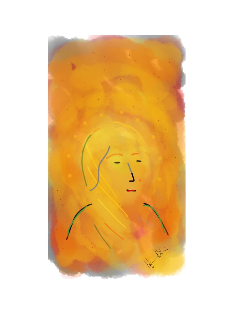 Girl - Soft Painting 013 by Hjortur