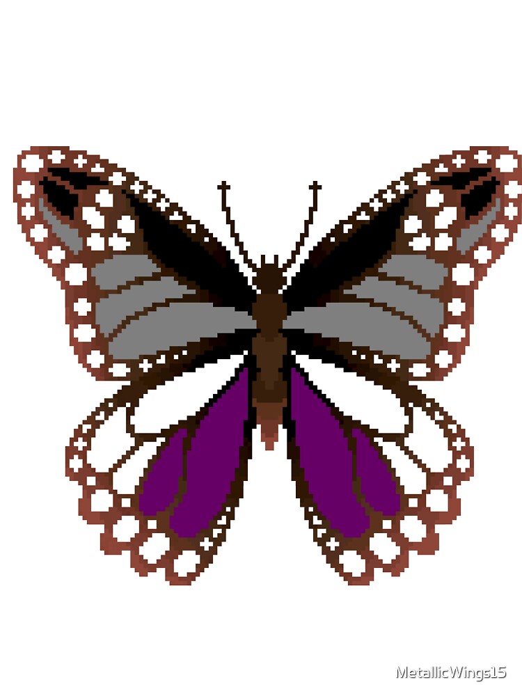 Ace Pride Butterfly by MetallicWings15