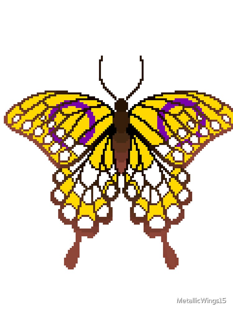 Intersex Pride Butterfly by MetallicWings15