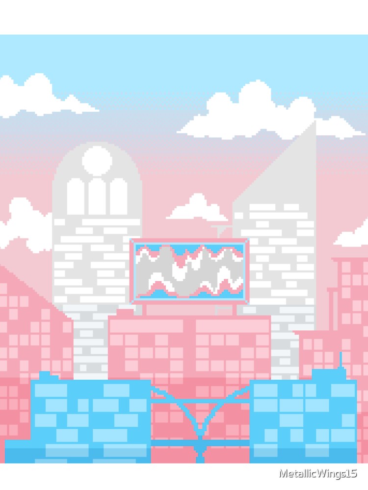 Pixel Trans Pride City by MetallicWings15