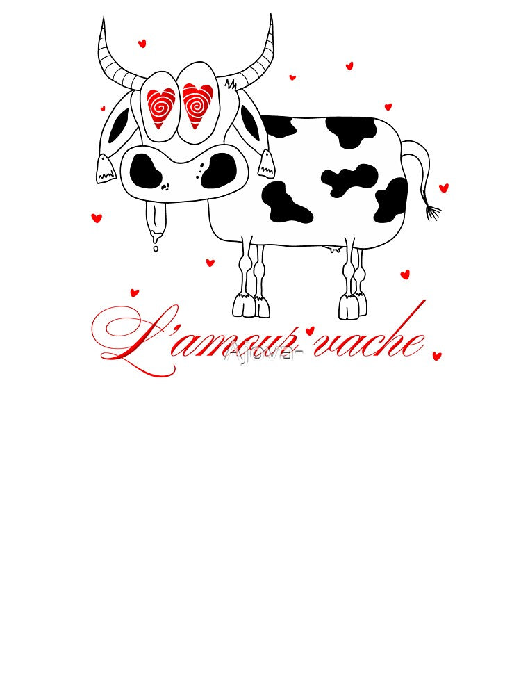 Cow Love - Cute Cow Illustration by Ajova-