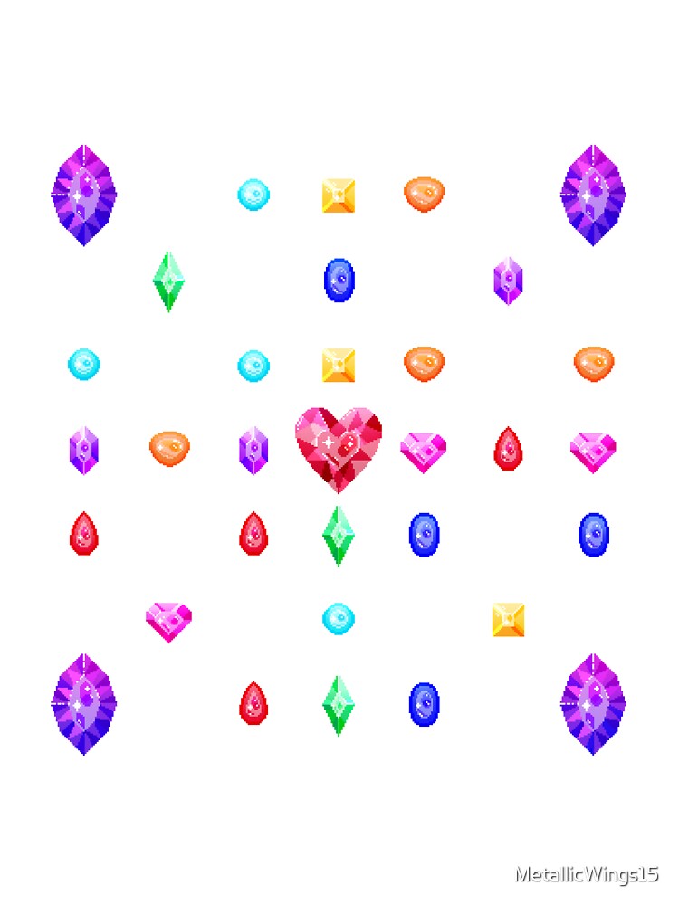 Pixel Gem Pattern by MetallicWings15