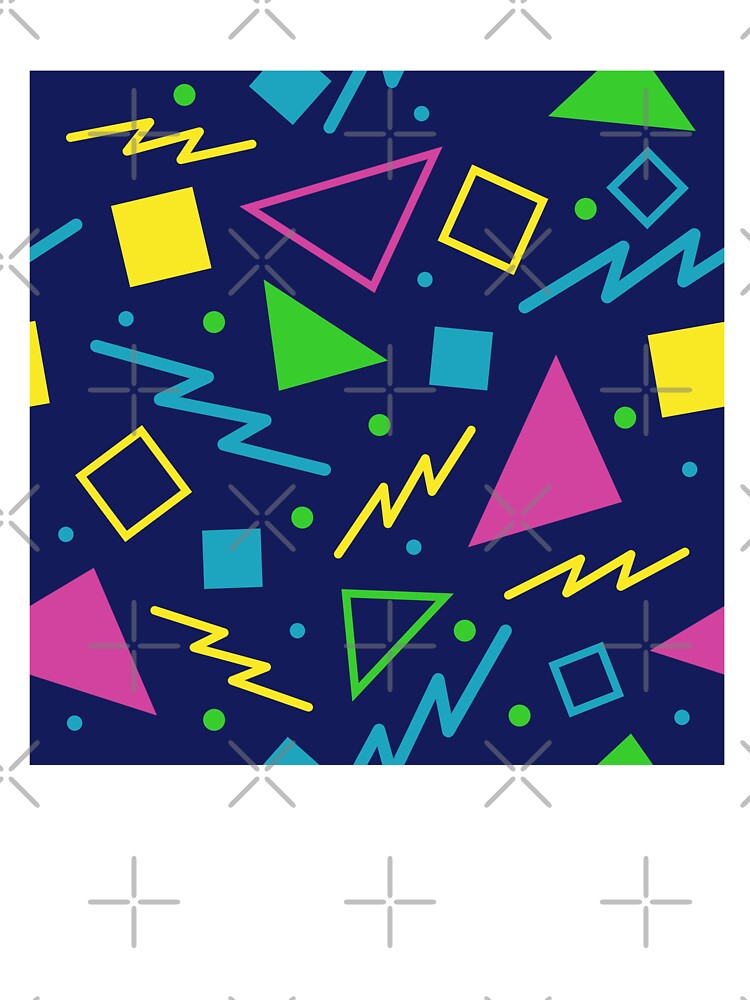 90s Navy and Neon Geometric by 90sAlien