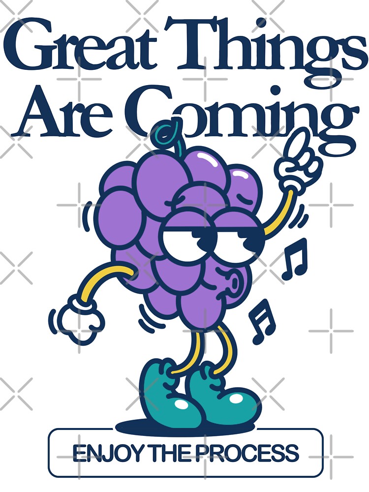 Purple Grape Retro Mascot by Chanaika4