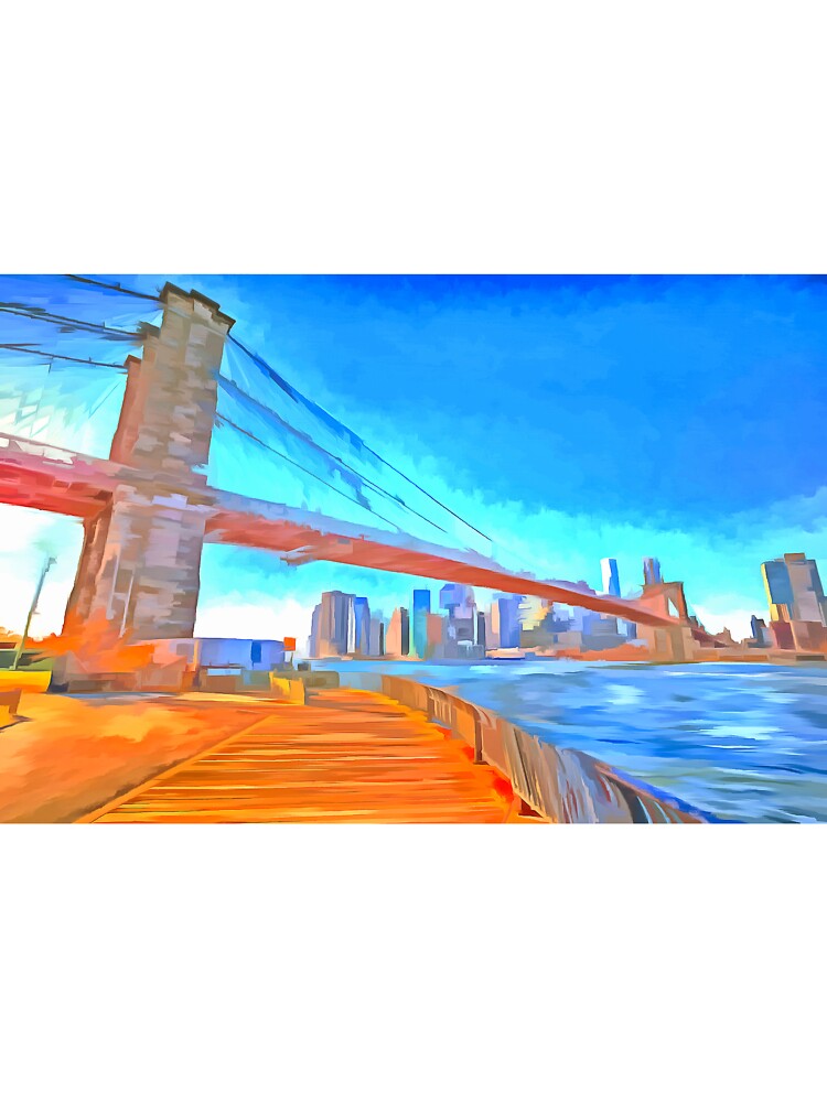 Brooklyn Bridge New York Pop Art by bejacs