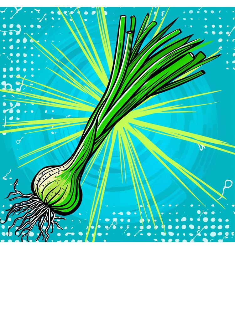 Spring Onion Pop Art 2 by AstroRisq