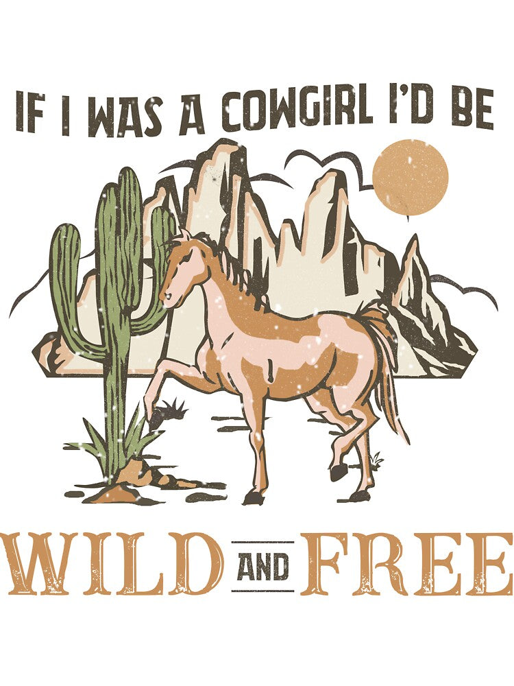 Wild and Free Cowboy Horses Desert by TeeraStreet