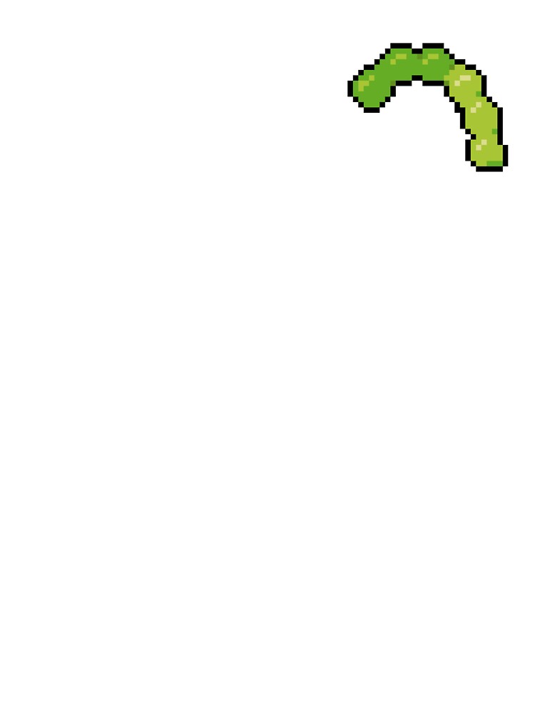 Pixel Gummy worm - pixel food art by LittleFoodShop