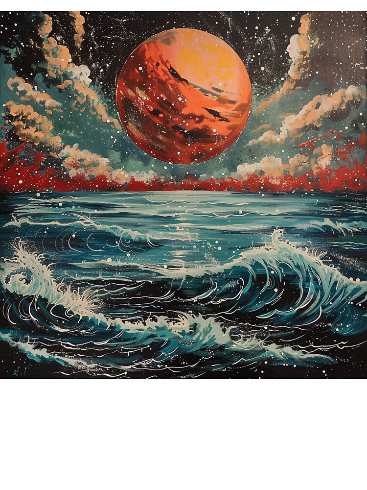 Ocean Planet Retro Pop Art 1 by AstroRisq