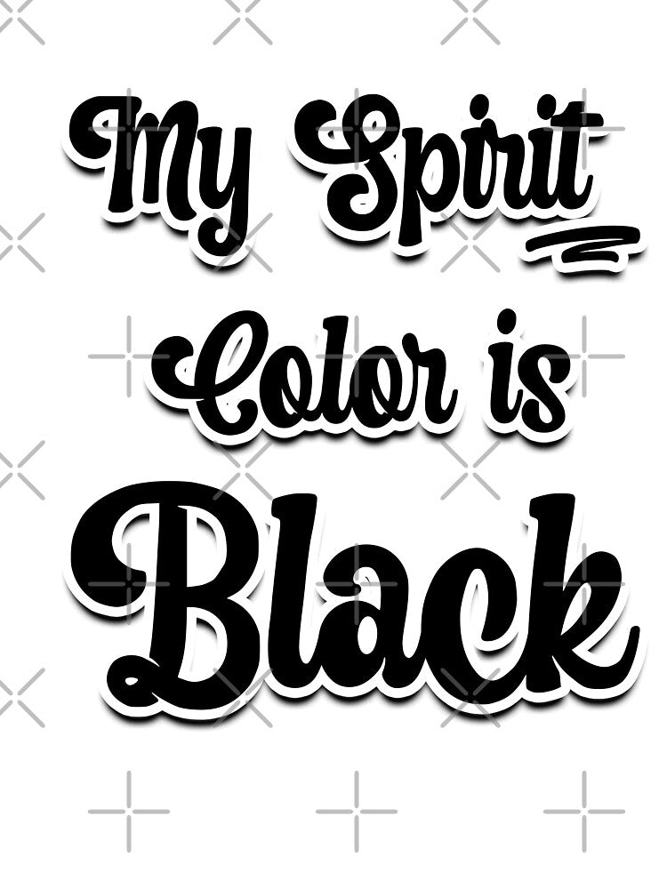 My Spirit Color is Black - Cool plain color spirit colours designed by ozcushions by ozcushions