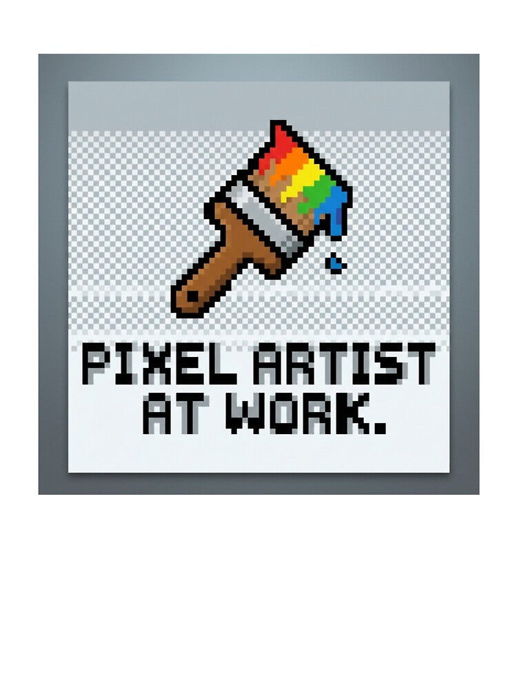 "Pixel Artist at Work" (8-Bit) by ryanguas