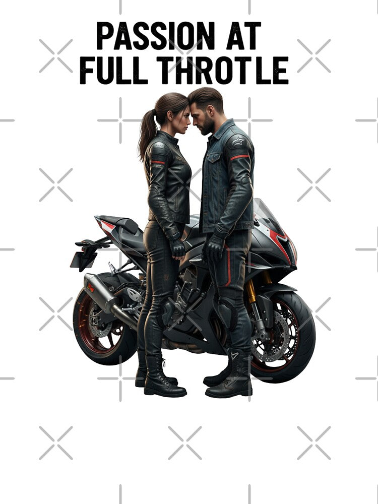 Passion at Full Throttle – Motorcycle Couple Design by TwoWheels-shop