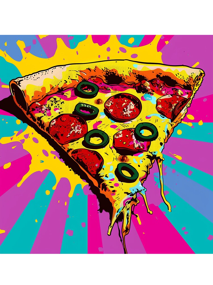 Pizza Pop Art 4 by AstroRisq